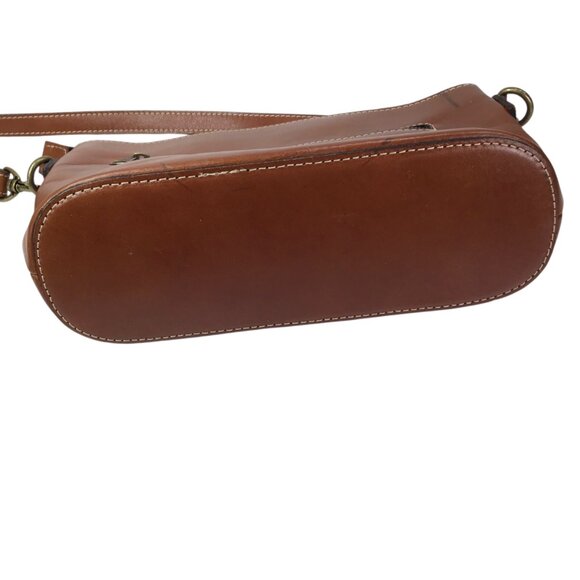 Patricia Nash Lorraine Crossbody Bag Purse Leather Brown Triple Zip - Picture 10 of 13